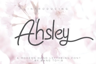 Ahsley: A Charming Handwritten Font for Elegant Publishing