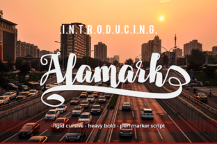 Alamark Font: A Bold Script for Creative Products