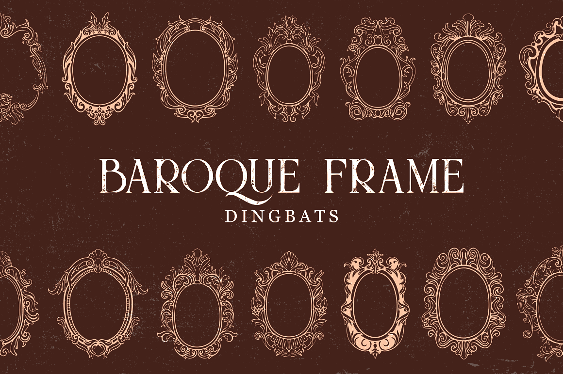 Baroque Frame Dingbat: A Display Font for Editorial Flair