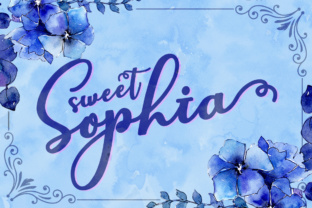 Bring Charm to Your Creations with Sweet Sophia Font
