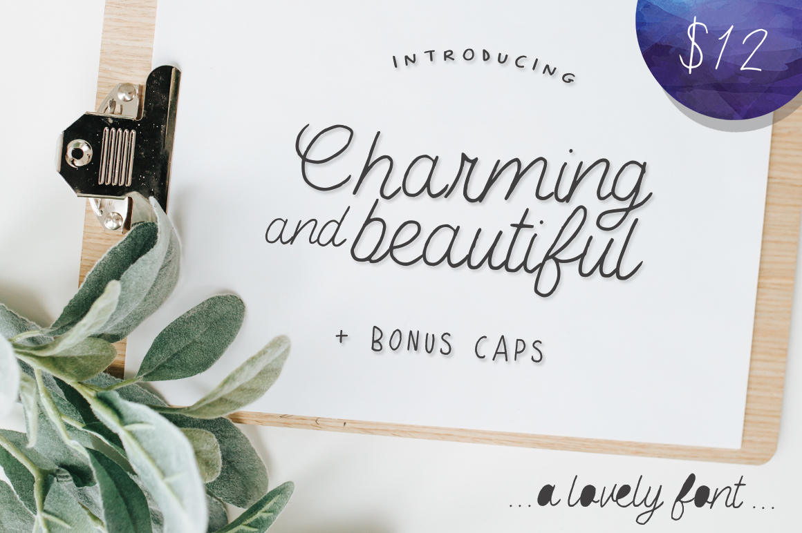 Charming Beautiful: A Feminine Font for Modern Branding
