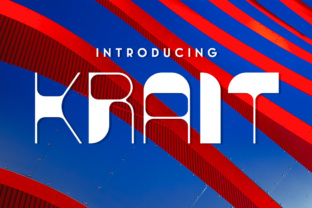 Krait: A Layered Architectural Font for Modern Brands