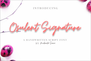 Osulent: A Signature Script Font for Elegant Branding
