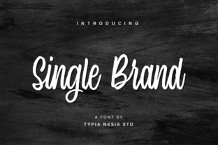 Single Brand: A Quirky Hand-Lettered Font for Editorial Design