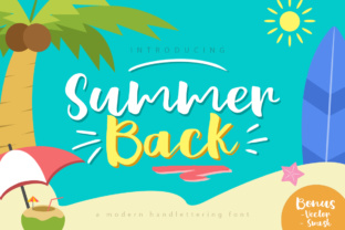 Summer Back: The Bold Script Font for Cheerful Projects
