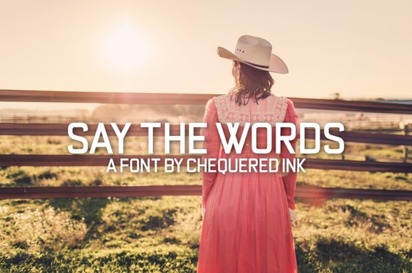 The Say the Words Font: Bold Style for Modern Design