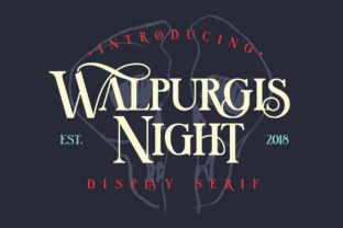 Walpurgis Night: An Elegant Vintage Serif for Modern Design