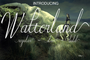 Watterland: A Handwritten Script Font for Elegant Designs