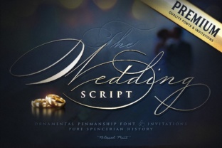Wedding Script: An Elegant Handwritten Font for Creative Products